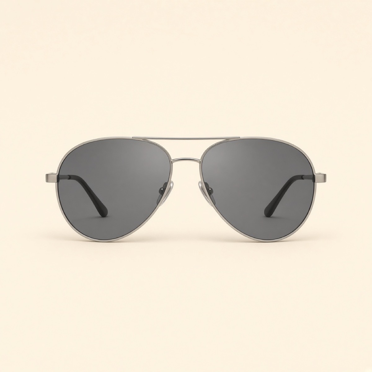 Geo Daylight silver aviator sunglasses